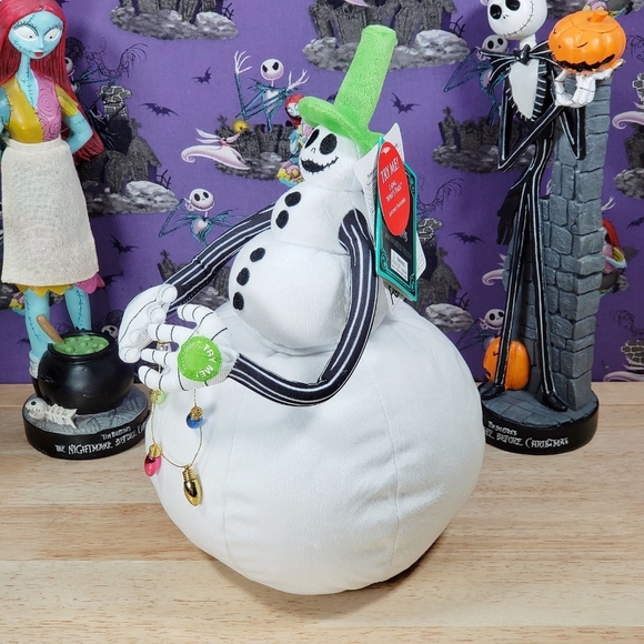 Disney Nightmare Before Christmas SNOWMAN JACK Animated & Musical NBC Plush NWT - Picture 6 of 10